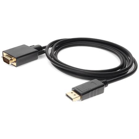 ADD-ON Addon 1.82M (6.00Ft) Displayport Male To Vga Male Black Adapter Cable DISPORT2VGAMM6B